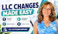 do llc address change, llc reinstatement, dissolution and llc ownership transfer