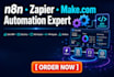 n8n zapier zoho crm data entry webtemplate integromat madecom api zap workflow