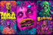 create magical abstract art, psychedelic, surrealism, cubism