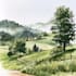 make watercolor landscape design