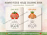 design cute vegetables coloring book for kids