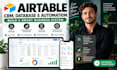 build airtable CRM, database, dashboard and workflow automation