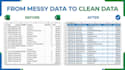 clean, format and organize your excel or CSV data