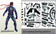 design 3d sewing patterns eva foam templates 3d helmets and 3d cosplay patterns