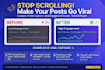 write viral facebook and tiktok captions with hashtags