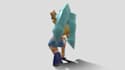 create stylized low poly game character, ps1 ps2 n64 character, retro horror 3d