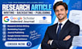 backdate, write and publish research article in google scholar indexed journal