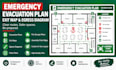 design an emergency evacuation plan, exit map, and egress diagram