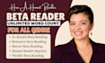 lector beta español romance beta reader fantasy beta reader thriller beta reader