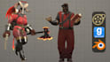create, port, convert custom sfm model, gmod playermodel, fnaf model, tf2, l4d2