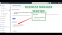 verify your business manager on meta