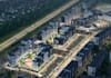 visualize urban masterplan,residential apartment, mixed use complex 3d rendering