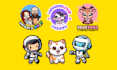 design twitch logo vtuber, cute, kawaii, anime, jrpg, gaming, streamer,