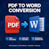 do fast typing pdf to word image to word and data entry