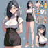 draw anime character sheet for you