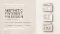 design aesthetic pinterest pins in canva