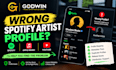 fix wrong spotify artist profiles, artist mapping and music metadata