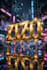 create luxury golden 3d name
