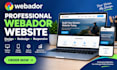 design or redesign your webador website professionally