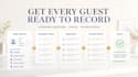 manage podcast guest onboarding forms, profiles, bios and interview prep