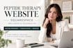 design squarespace peptide therapy, wellness and telehealth website