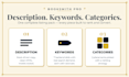 write your amazon KDP book description with keywords and categories