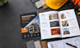 design construction catalog, building materials catalog, technical brochure