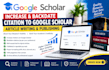 increase and backdate citation to google scholar, article writing and publishing