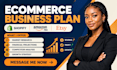 write ecommerce business plan for shopify amazon fba etsy with financials model