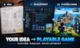 develop a custom roblox game with scripting, UI and gameplay systems