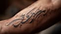 design unique handdrawn persian arabic calligraphy tattoo