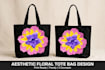 design aesthetic tote bag