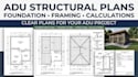 create adu structural plans foundation framing calculations