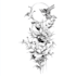 draw custom fine line and blackwork tattoo design