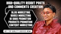 promote blog content, article, ai or website link via reddit SEO backlink post