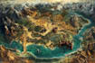 fantasy map design map illustration fantasy map