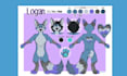 draw a furry reference sheet, fursona ref sheet and furry character design