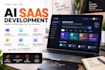 develop an ai saas web app and ai powered web application