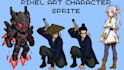 do pixel art sprite sheet animation 2d pixel character rpg game asset