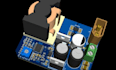 design high current automotive power supply, buck boost, or dc dc pcb