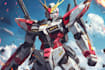 create a gundam robot art and illustration