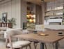 3d restobar interior,coffee house interior,cozy eatery layout, cgi bakery render