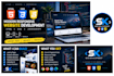 create a responsive HTML CSS javascript website or landing page