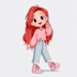 custom cartoon illustration and  character