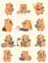 design cute animals, characters, chibi, stickers
