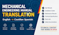 translate highly technical mechanical engineering manuals into castilian