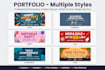 design modern poster flyer and social media post