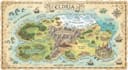 do draw cartoon fantasy map illustration, doodle hand drawn