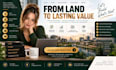 design real estate development pitch deck, property development presentation