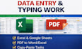 do something good in data entry, graphic and logo design